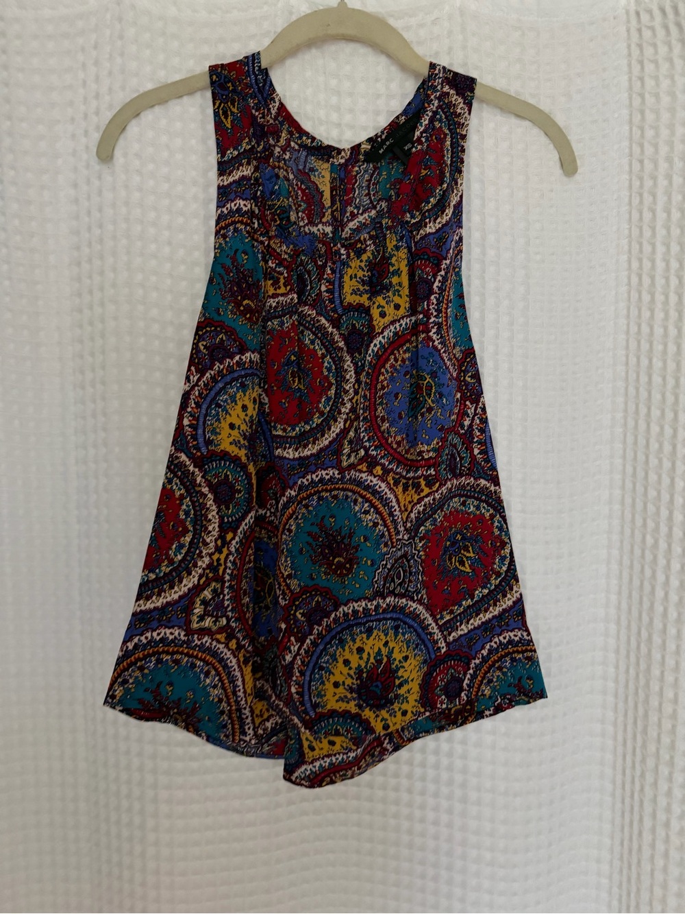 Marc Jacobs Multicolor Paisley A-Line Tank Top